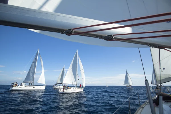 Veleros en regata de vela "11ª Ellada 2014 —  Fotos de Stock