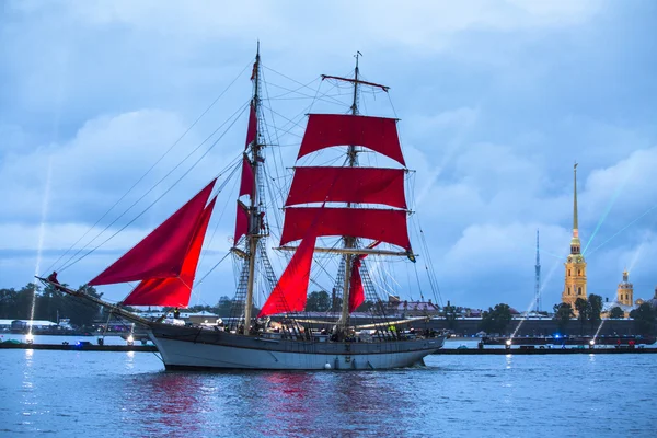 Festival Scarlet Sails in Russia — Stock Photo, Image