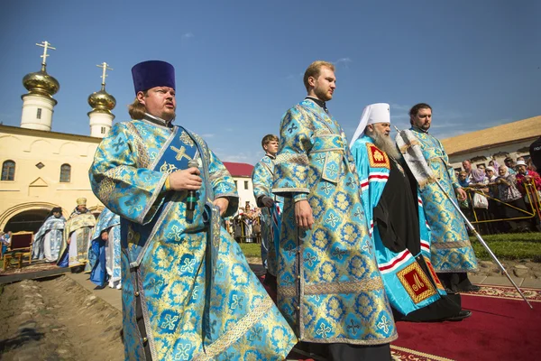 Bischof und Tikhvin lodeinopolskiy mstislav — Stockfoto