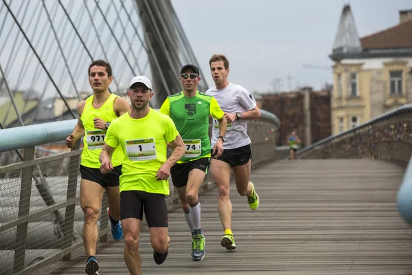 Jaarlijkse marathon van Krakau — Stockfoto