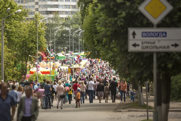 Neidentifikovaný účastníci v den oslav města — Stock fotografie