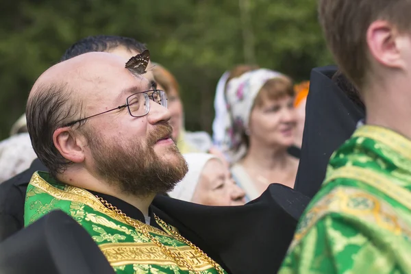 Feierlichkeiten zum Gedenken an den Pfarrer anthony dymsky — Stockfoto