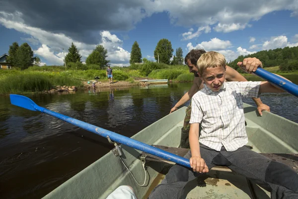 Participants during folk festival Ivan-Tea — Stock Photo, Image