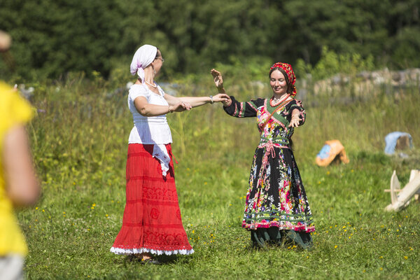 Participants during folk festival Ivan-Tea