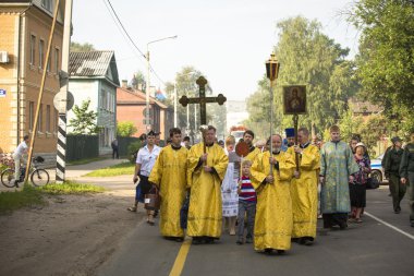 Participants Orthodox Religious Procession clipart