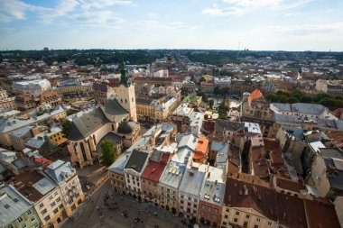 lviv city Hall Üstten Görünüm