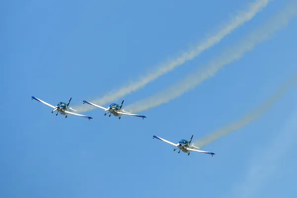 Equipe aerobática 3x Fly Sinthesis Texan — Fotografia de Stock