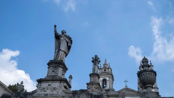 Вид Сходи Bom Jesus Monte Church Біля Браги Португалія — стокове фото