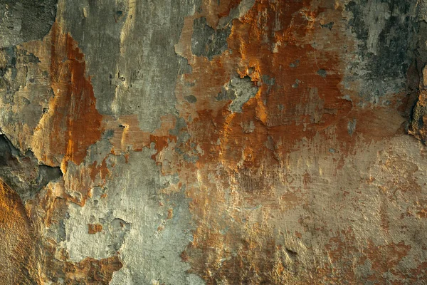 Die Struktur Des Alten Bröckelnden Putzes Mit Farbe Der Wand — Stockfoto