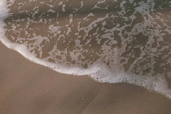 Текстура Мягкий Песок Линии Морского Серфинга — стоковое фото