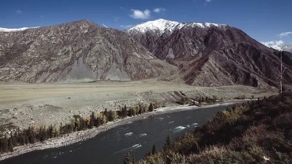 Blick Auf Den Fluss Chuya Den Bergen Der Republik Altai — Stockfoto