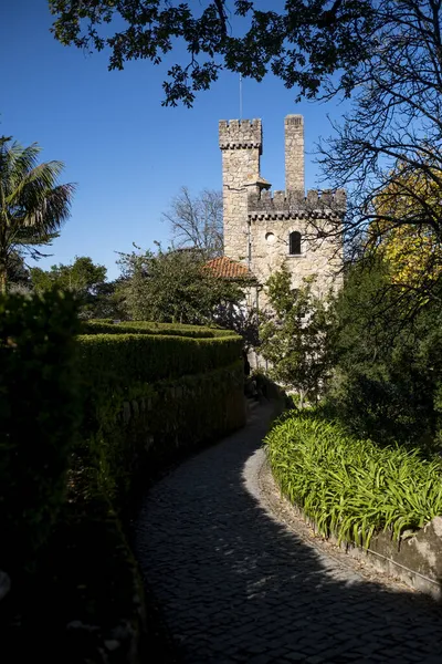 Uitzicht Toren Quinta Regaleira Sintra Portugal — Stockfoto