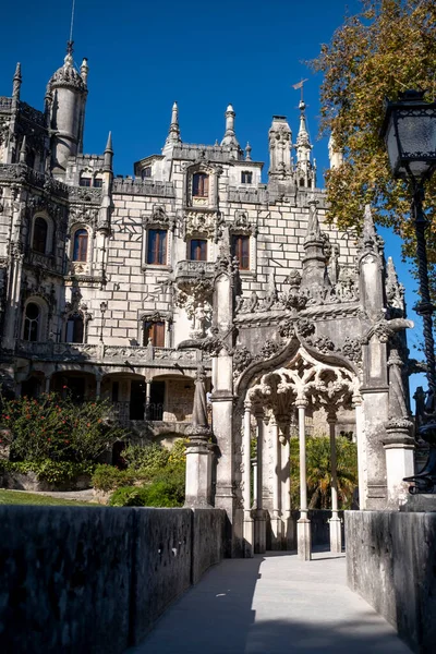 Utsikt Över Det Historiska Palatset Quinta Regaleira Sintra Portugal — Stockfoto