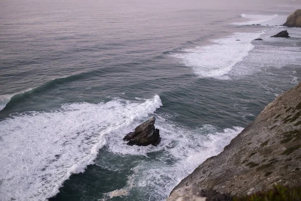 Vista Das Falésias Oceano Atlântico Portugal — Fotografia de Stock