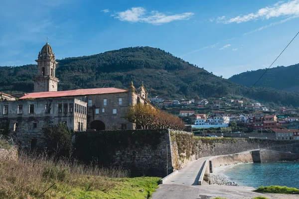 Blick Auf Das Oia Kloster Meer Galicien Spanien — Stockfoto