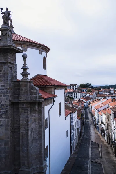 Άποψη Του Δρόμου Στην Πόλη Santiago Compostela Γαλικία Ισπανία — Φωτογραφία Αρχείου