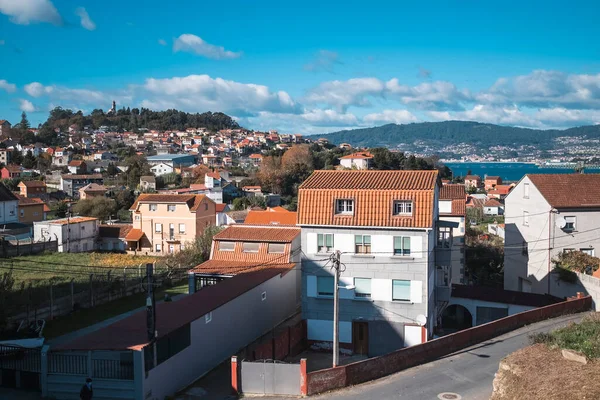 View Redondela Town Portuguese Way Path Camino Santiago Pontevedra Galicia — Zdjęcie stockowe