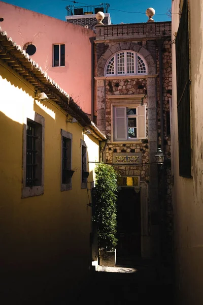 One Streets Alfama District Lisbon — Stockfoto