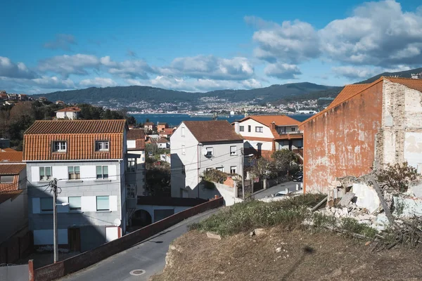 View Redondela Town Vigo River Portuguese Way Path Camino Santiago — Stockfoto
