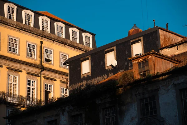 Προβολή Των Κτιρίων Στο Ιστορικό Κέντρο Του Πόρτο Πορτογαλία — Φωτογραφία Αρχείου