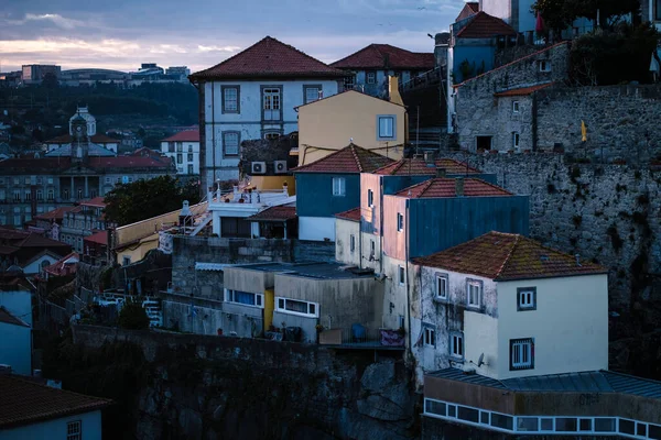 Pohled Obytné Budovy Historické Čtvrti Porto Portugalsko — Stock fotografie