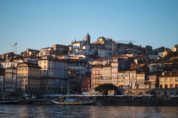 Porto Portekiz Deki Tarihi Ribeiro Bölgesinin Manzarası — Stok fotoğraf