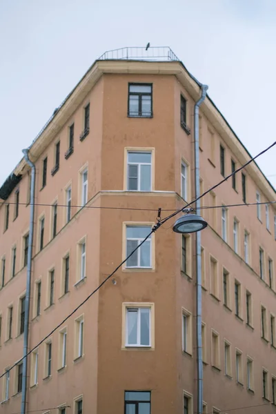 Die Fassade Eines Gebäudes Petersburg Russland — Stockfoto