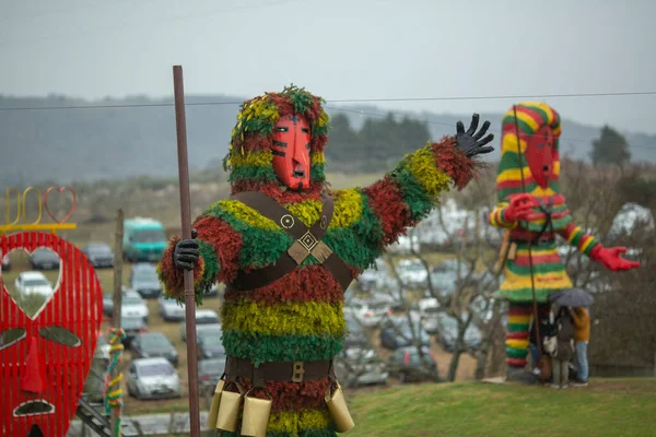 Podence Portugal Mar 2022 Tijdens Het Oude Carnaval Gehouden Het Rechtenvrije Stockafbeeldingen