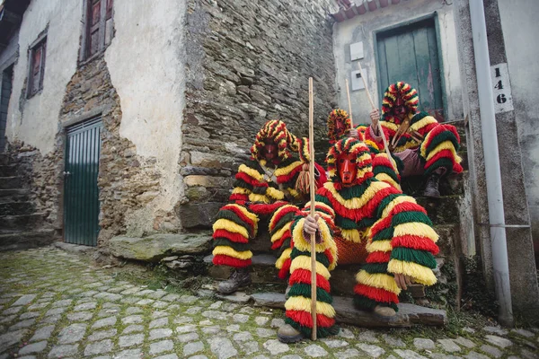 Podence Portugal Mar 2022 Cours L'ancien Carnaval Tenu Dans