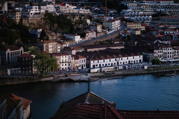 Θέα Στον Ποταμό Douro Και Ribeiro Porto Πορτογαλία — Φωτογραφία Αρχείου