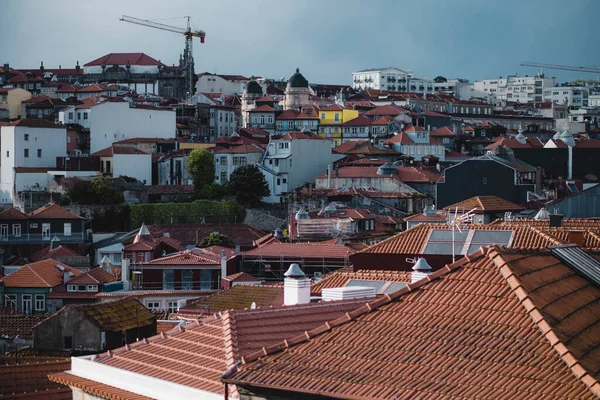 Porto Portekiz Tarihi Merkezindeki Evlerin Manzarası Stok Resim