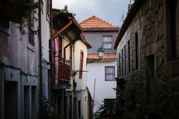 Utsikt Över Historiska Gatorna Porto Portugal Stockbild
