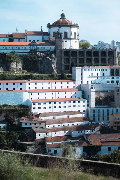 Vista Sulla Costa Fluviale Vila Nova Gaia Dal Centro Storico Immagine Stock