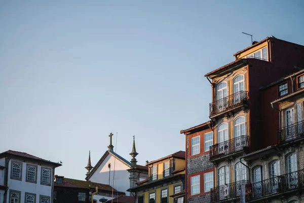 Porto Portekiz Tarihi Merkezindeki Binaların Manzarası — Stok fotoğraf