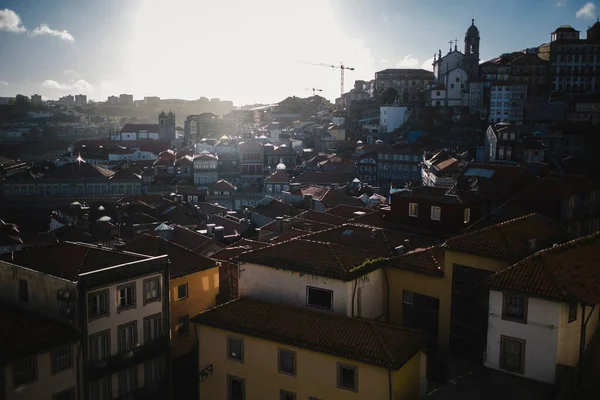 Blick Von Oben Auf Die Dächer Historischen Zentrum Von Porto — Stockfoto