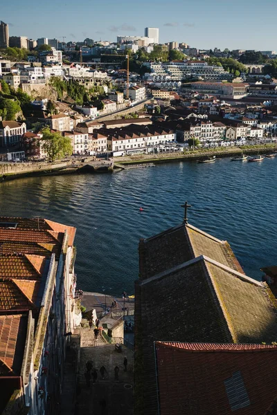 Utsikt Över Den Gamla Stadskärnan Och Dourofloden Porto Portugal — Stockfoto