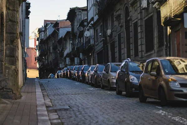 Een Van Straten Het Centrum Van Porto Portugal Stockfoto