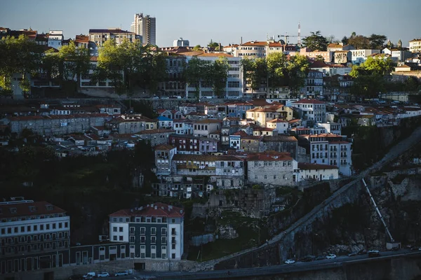 View Residential Neighborhood Old City Porto Portugal ストック写真