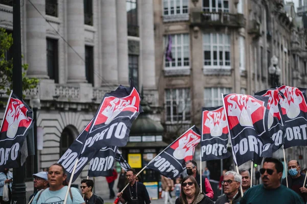 Porto Portugal May 2022 Celebration May Day Porto Historical Centre — Stockfoto