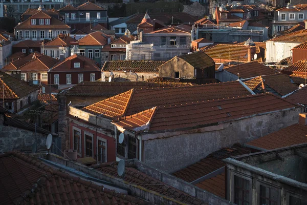 Portekiz Porto Nun Merkezindeki Çatıların Görüntüsü — Stok fotoğraf