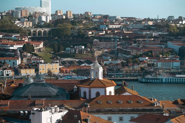 Pohled Střechy Historickém Centru Porta Portugalsko — Stock fotografie