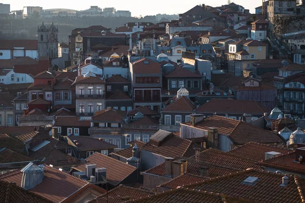 Residential Buildings Historic Center Porto Portugal 로열티 프리 스톡 이미지