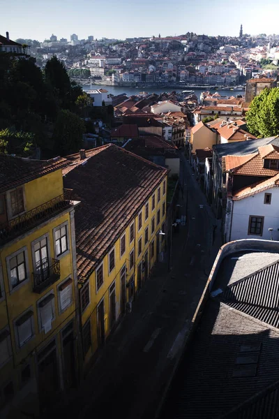 Ovanifrån Gatorna Vila Nova Gaia Porto Portugal Stockfoto