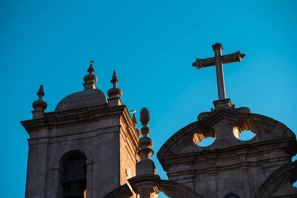 Fragment Van Kathedraal Porto Portugal — Stockfoto
