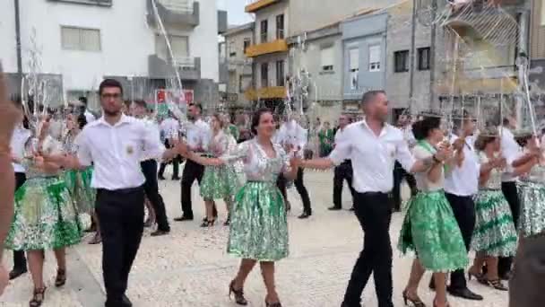 Povoa Varzim Portugal Yune 2022 San Pedro Holiday 일부터 세계적 — 비디오