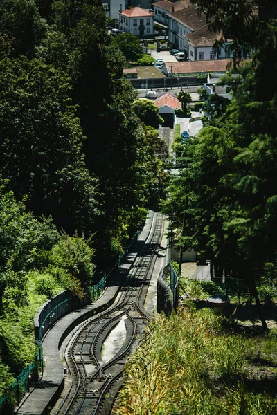 Funicular Mountain Sanctuary Santa Luzia Viana Castelo Portugal — Stockfoto