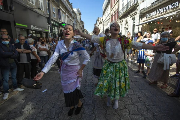 Porto Portugal Yul 2022 Traditional Rusgas End John Festivities Rusgas — Stock Photo, Image