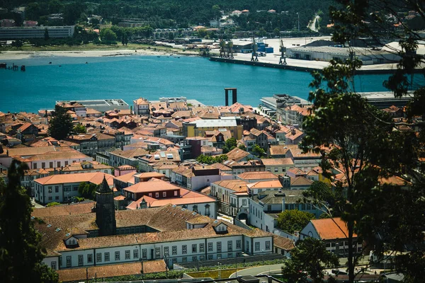 Panoramic View Lima River Viana Castelo Portugal — Zdjęcie stockowe
