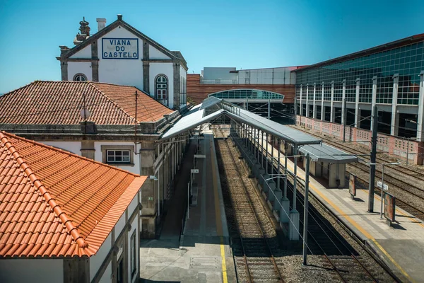 Train Station Viana Castelo Portugal — Stockfoto