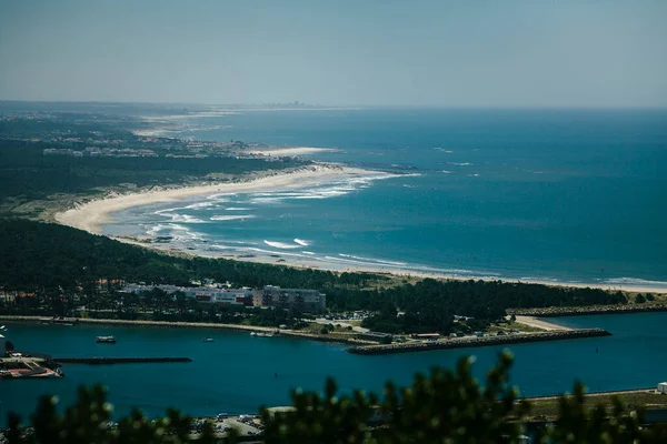 Panoramiczny Widok Atlantyk Viana Castelo Portugalia Obrazek Stockowy